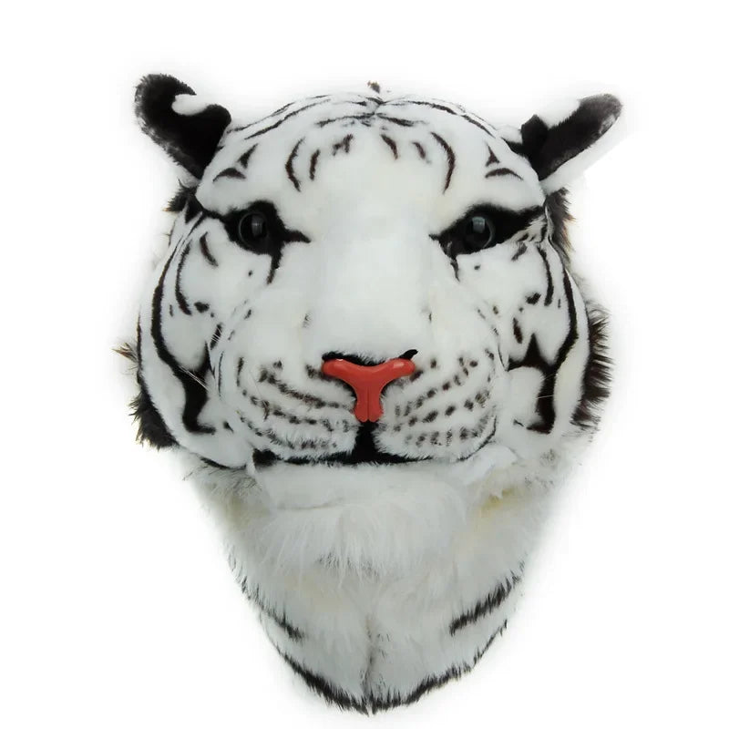 3D Animal Fur Backpack & Crossbody Bag for Girls white-tiger by HitMyNeed
