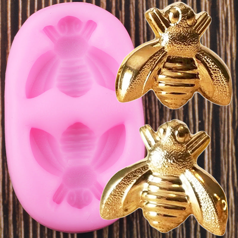 3D Bee Silicone Mold for Baking, Soap and Candles by HitMyNeed