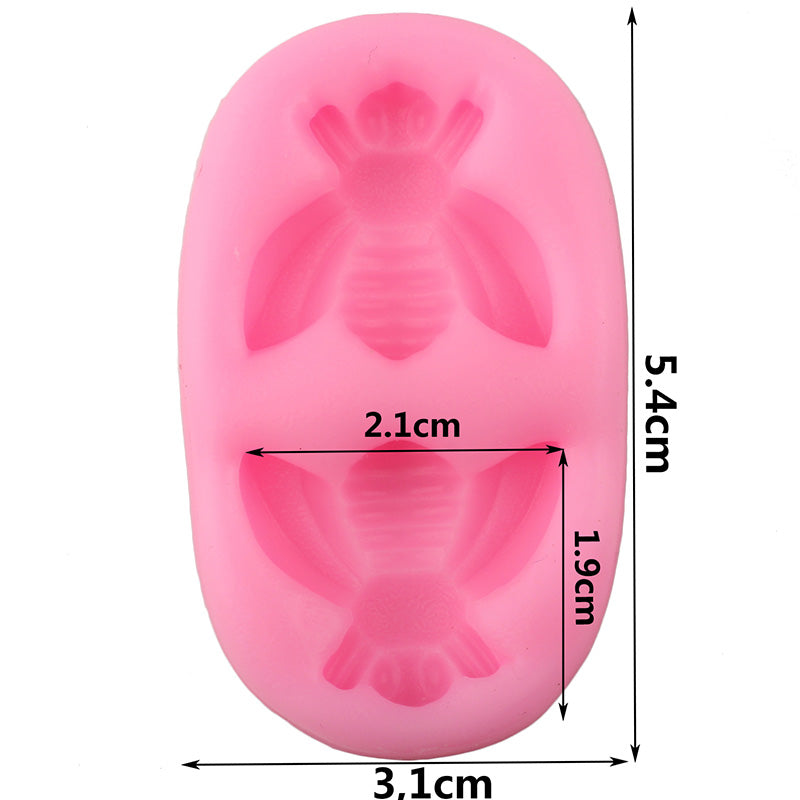 3D Bee Silicone Mold for Baking, Soap and Candles by HitMyNeed