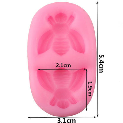 3D Bee Silicone Mold for Baking, Soap and Candles by HitMyNeed