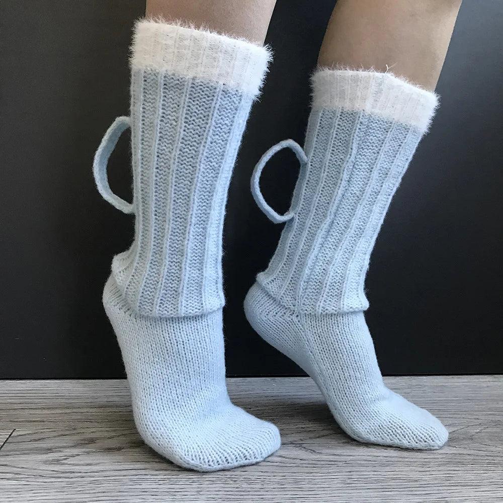 3D Beer Mug Christmas Knit Socks Unisex by HitMyNeed