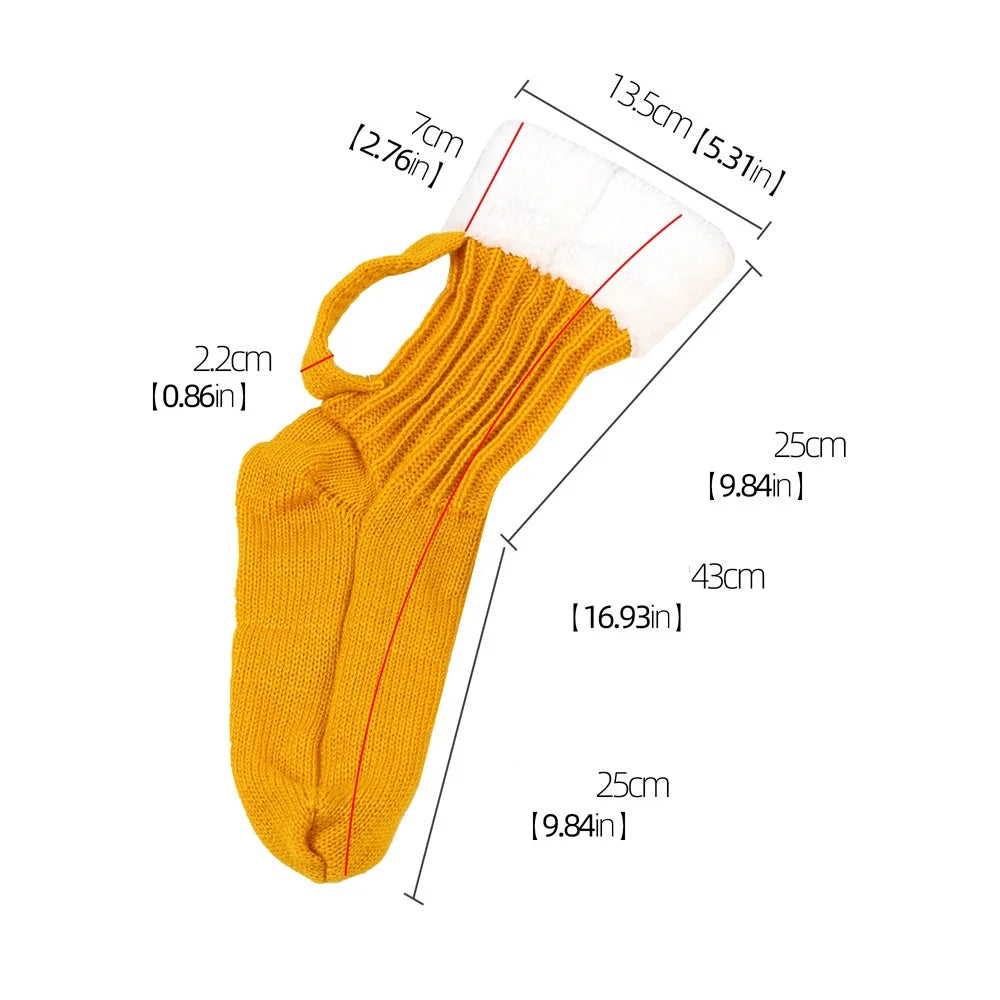 3D Beer Mug Knitted Warm Mid-Calf Socks by HitMyNeed