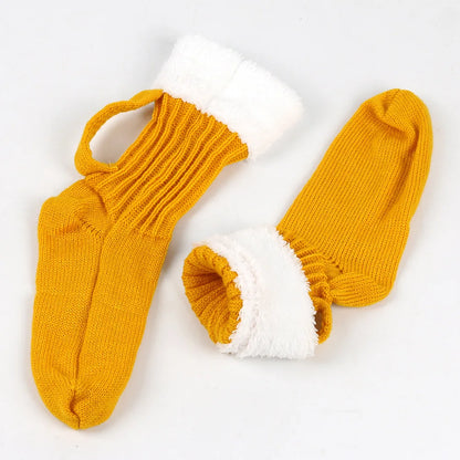 3D Beer Mug Knitted Warm Mid-Calf Socks by HitMyNeed