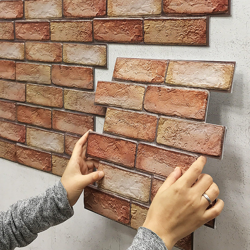 3D Brick Effect Self Adhesive Wall Panels 30x30cm by HitMyNeed
