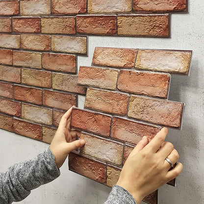 3D Brick Effect Self Adhesive Wall Panels 30x30cm by HitMyNeed