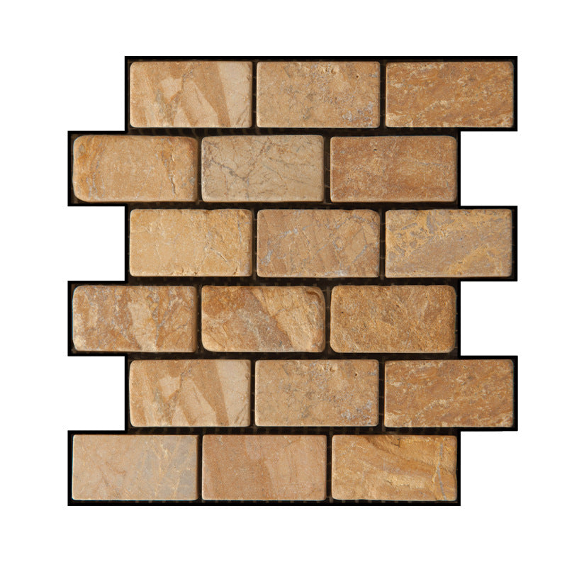 3D Brick Effect Self Adhesive Wall Panels 30x30cm jqz652 by HitMyNeed