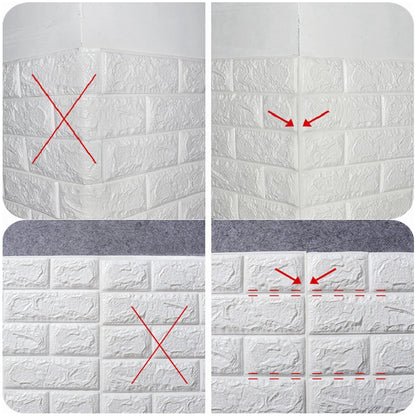 3D Brick Wall Stickers Wallpaper Panels (20 Pack) by HitMyNeed
