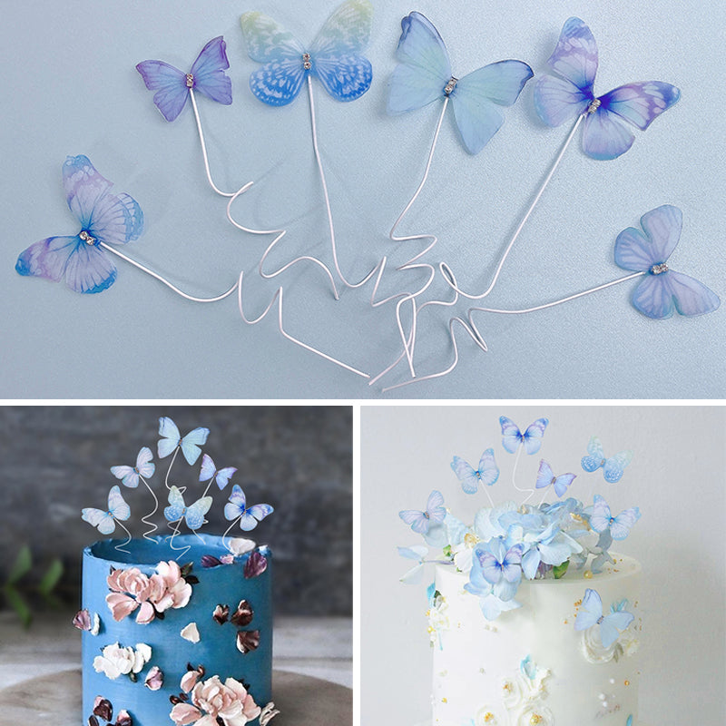 3D Butterfly Cake Toppers Set (6 Pieces) by HitMyNeed