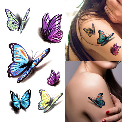 3D Butterfly Temporary Tattoo Sheet by HitMyNeed