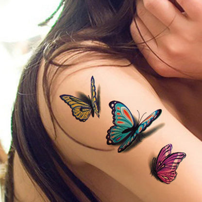3D Butterfly Temporary Tattoo Sheet by HitMyNeed