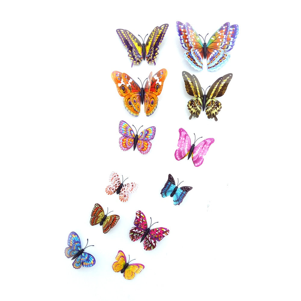3D Butterfly Wall Decals, Glow in the Dark (12pcs) by HitMyNeed