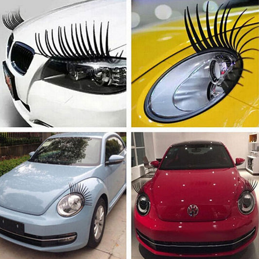3D Car Headlight Eyelash Decals (Set of 2) by HitMyNeed