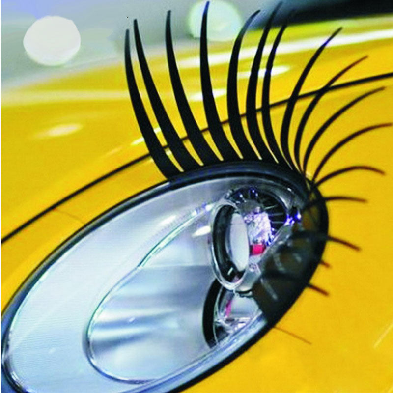 3D Car Headlight Eyelash Decals (Set of 2) by HitMyNeed