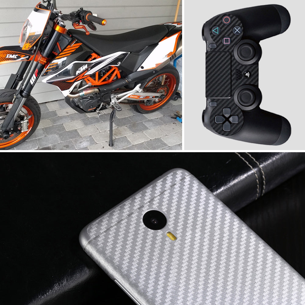 3D Carbon Fiber Vinyl Wrap Sheet Roll 127 x 30cm by HitMyNeed