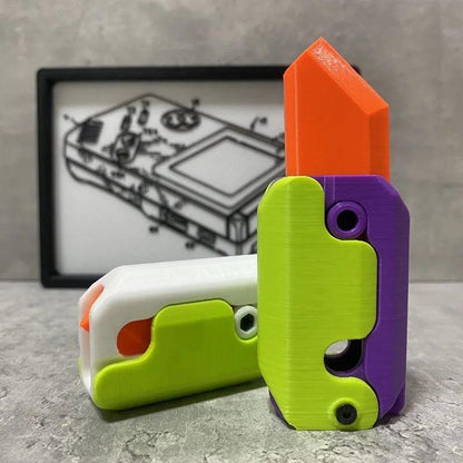 3D Carrot Gravity Fidget Knife Toy for Kids by HitMyNeed