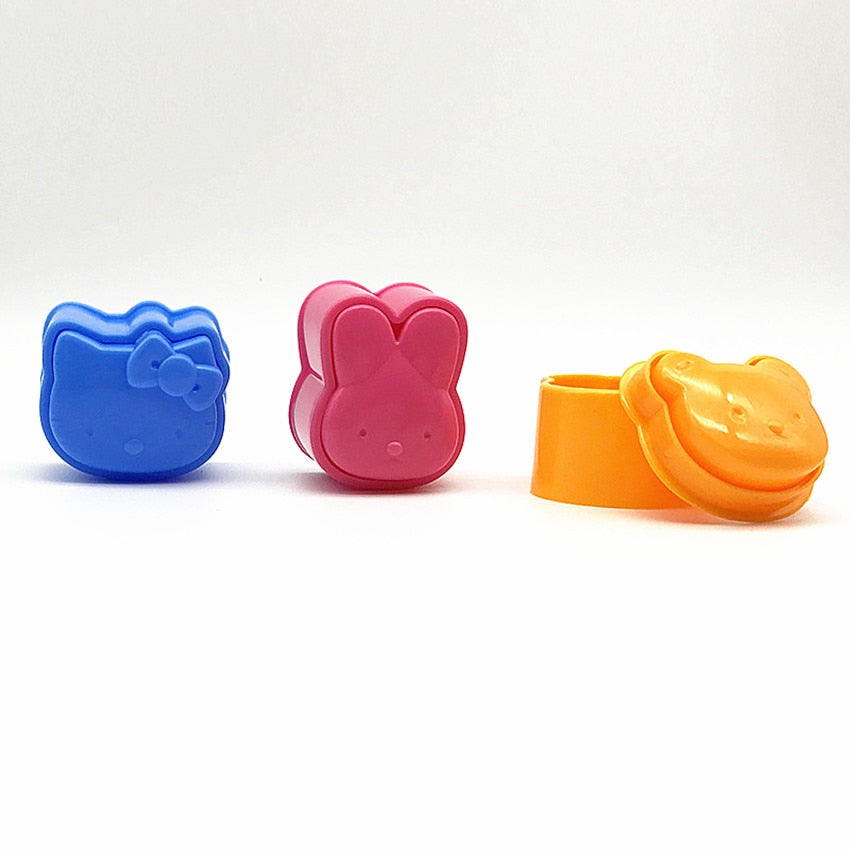 3D Cartoon Rice Shaper Set (3pcs) for Bento & Sushi by HitMyNeed