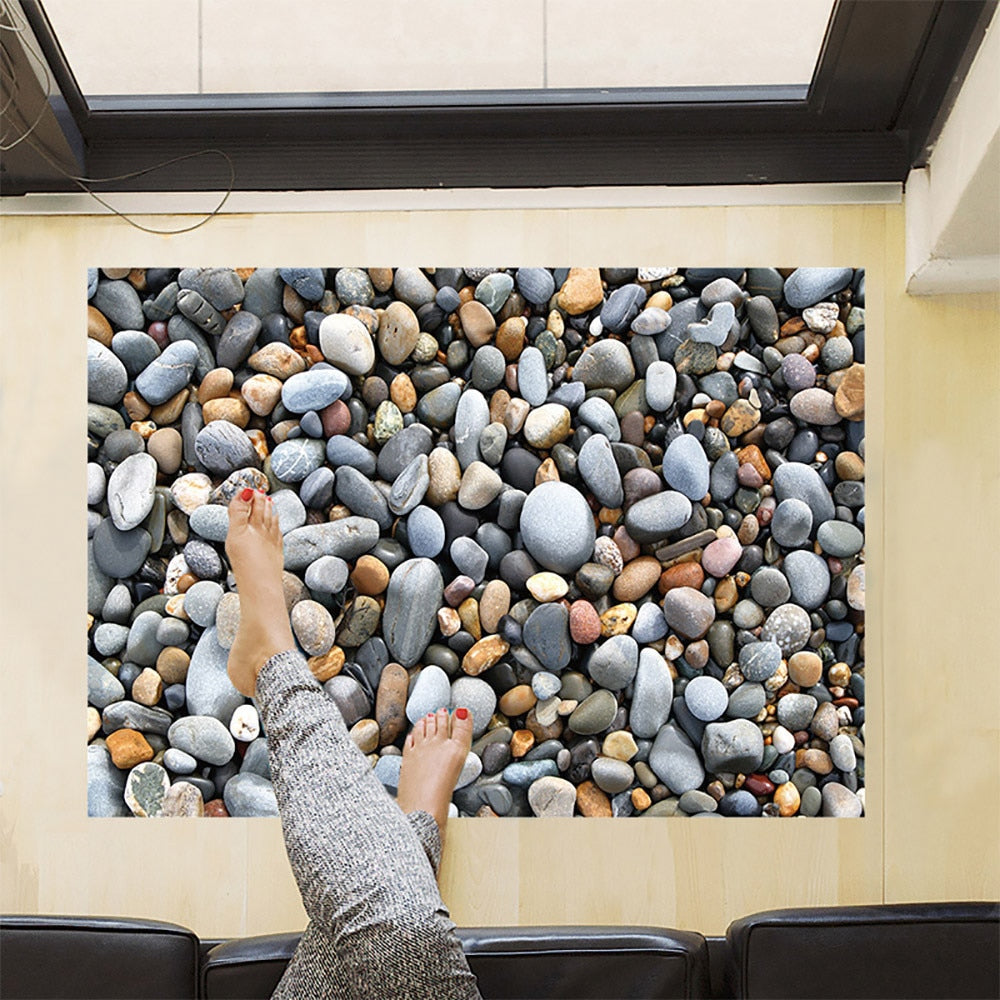 3D Cobblestone Floor & Wall Sticker 50 x 70cm by HitMyNeed