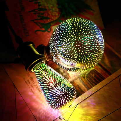 3D Colorful LED Edison Fireworks Bulb E27 220V by HitMyNeed