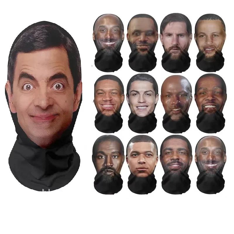 3D CR7 & Messi Ice Silk Seamless Face Mask by HitMyNeed