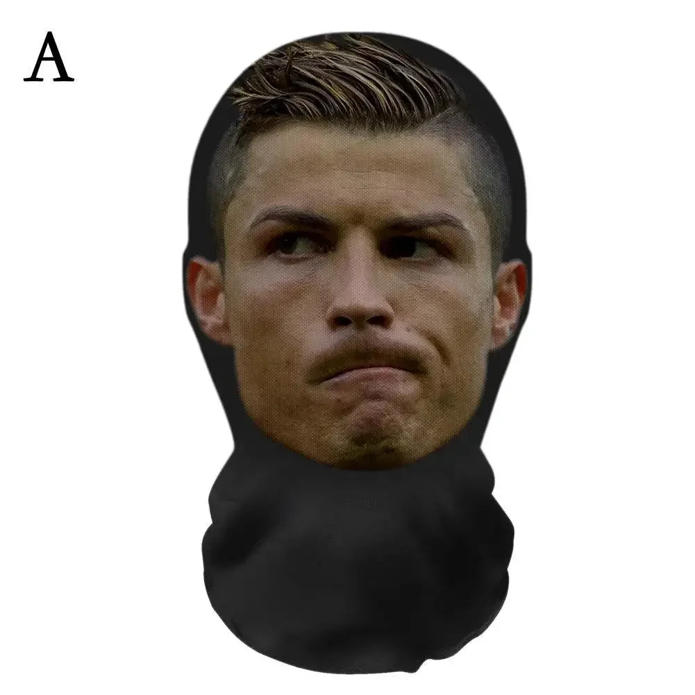 3D CR7 & Messi Ice Silk Seamless Face Mask ya20 by HitMyNeed