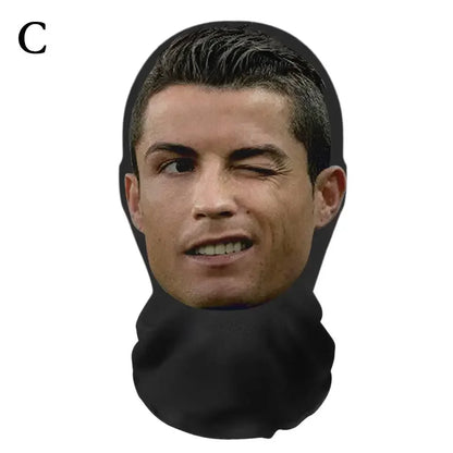 3D CR7 & Messi Ice Silk Seamless Face Mask ya21 by HitMyNeed