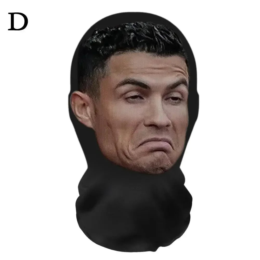 3D CR7 & Messi Ice Silk Seamless Face Mask ya22 by HitMyNeed