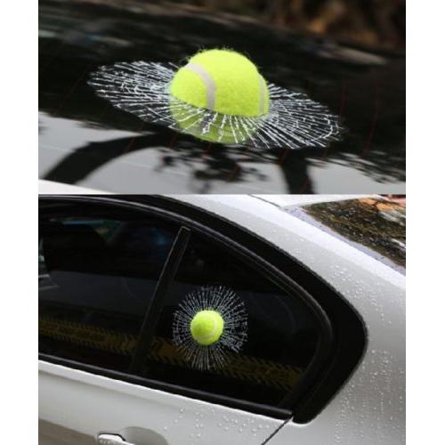 3D Cracked Glass Ball Window Decal Stickers by HitMyNeed