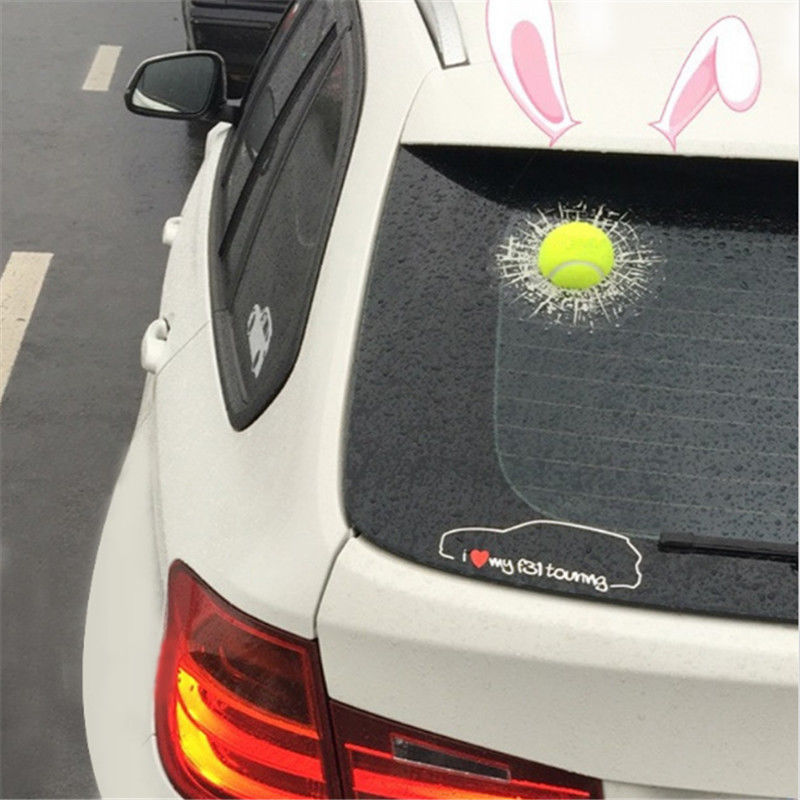 3D Cracked Glass Ball Window Decal Stickers by HitMyNeed