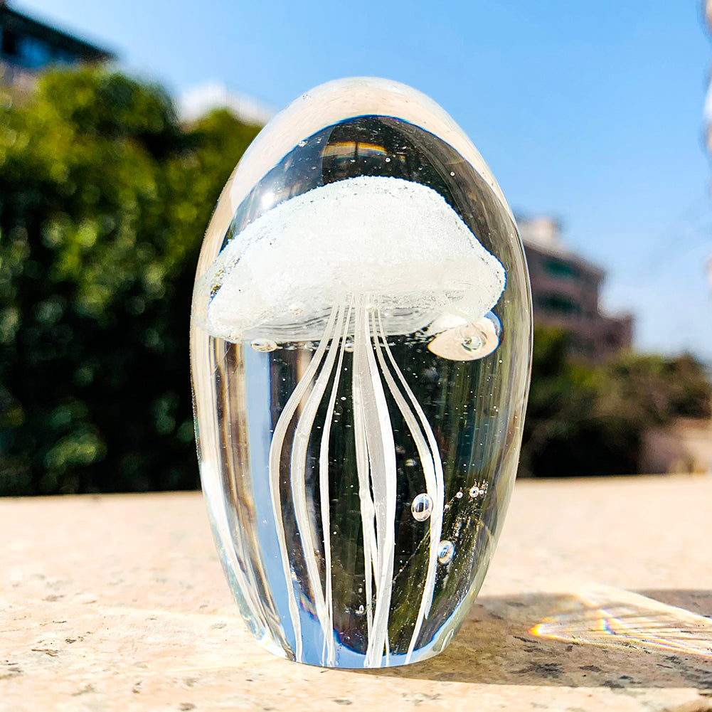 3D Crystal Jellyfish Paperweight Desk Decor by HitMyNeed
