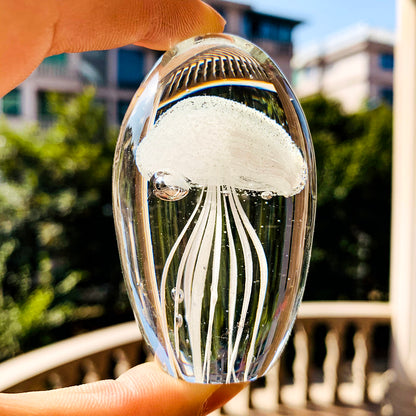 3D Crystal Jellyfish Paperweight Desk Decor by HitMyNeed