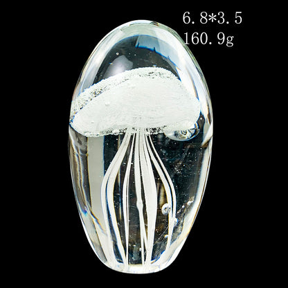 3D Crystal Jellyfish Paperweight Desk Decor by HitMyNeed