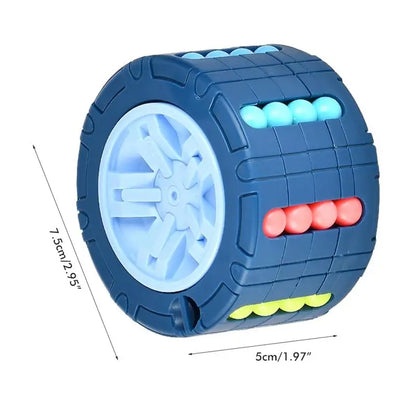 3D Cylinder Cube Montessori Rotating Bean Puzzle Toy by HitMyNeed