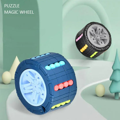 3D Cylinder Cube Montessori Rotating Bean Puzzle Toy by HitMyNeed