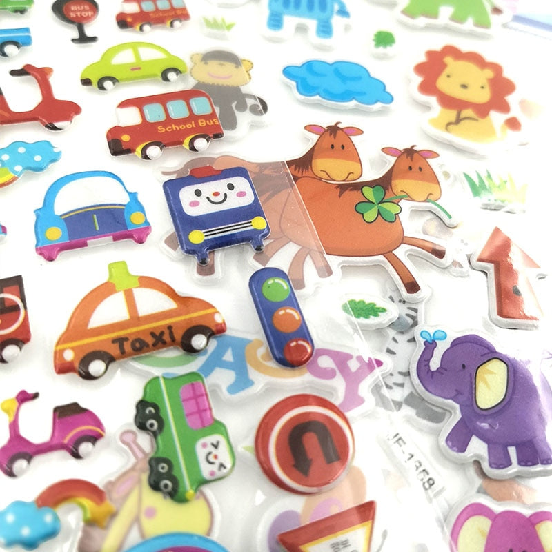 3D Decorative Sticker Set (10 Sheets) by HitMyNeed