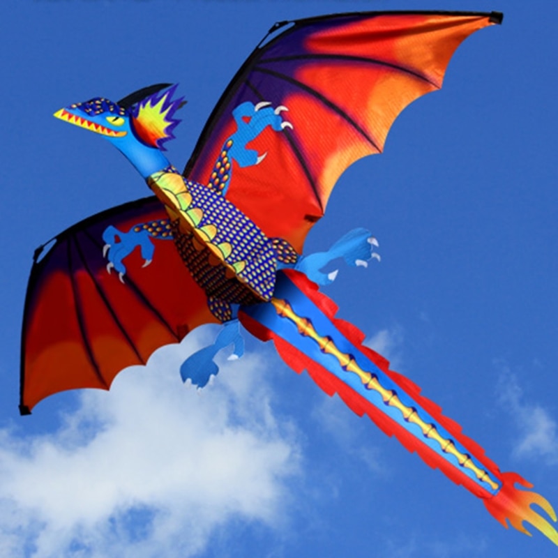 3D Dragon Kite with 100m Line and Handle by HitMyNeed