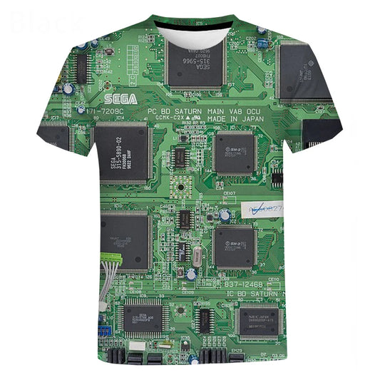 3D Electronic Chip Oversized Unisex T‑Shirt vip1 4xl by HitMyNeed