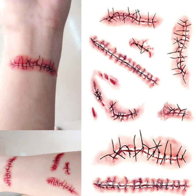 3D Fake Scar Temporary Tattoo Set by HitMyNeed