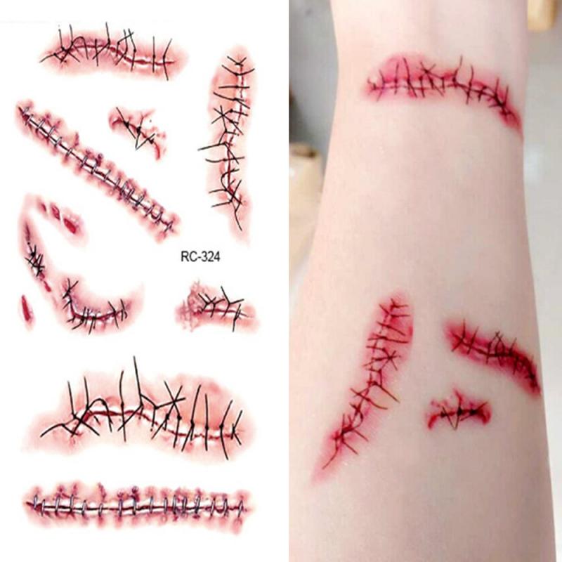3D Fake Scar Temporary Tattoo Set by HitMyNeed