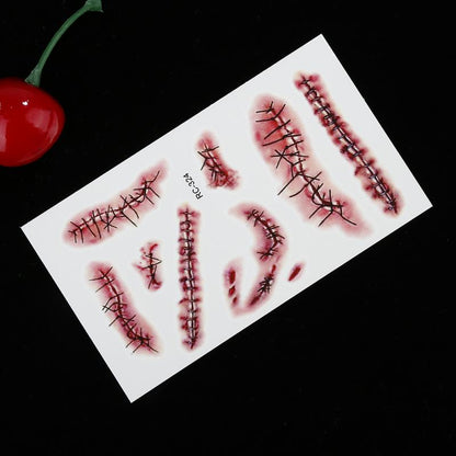 3D Fake Scar Temporary Tattoo Set by HitMyNeed