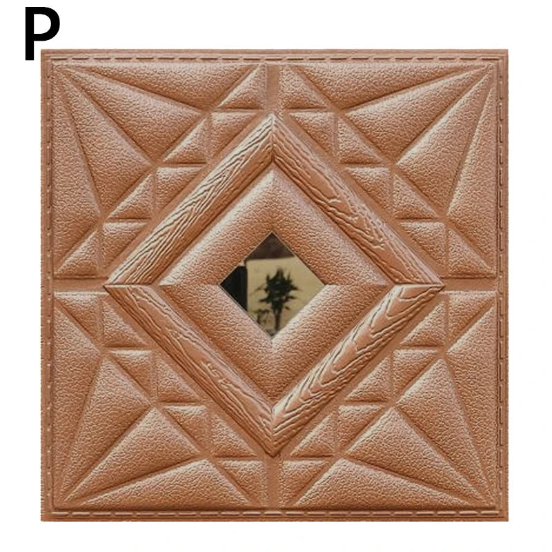 3D Foam TV Wall & Ceiling Panels Self-Adhesive 30x30cm 16.0 by HitMyNeed