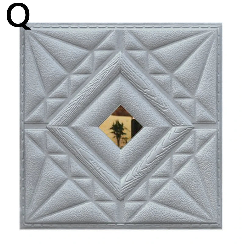 3D Foam TV Wall & Ceiling Panels Self-Adhesive 30x30cm 17.0 by HitMyNeed