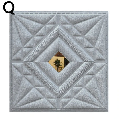 3D Foam TV Wall & Ceiling Panels Self-Adhesive 30x30cm 17.0 by HitMyNeed