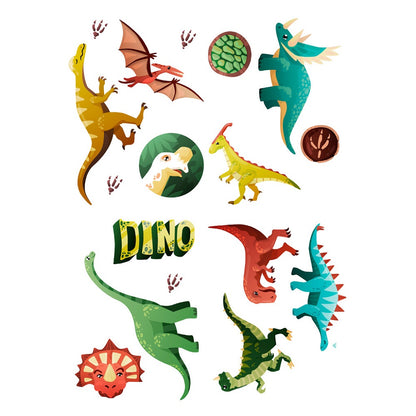3D Glow in the Dark Dinosaur Wall Stickers (17 pcs) by HitMyNeed