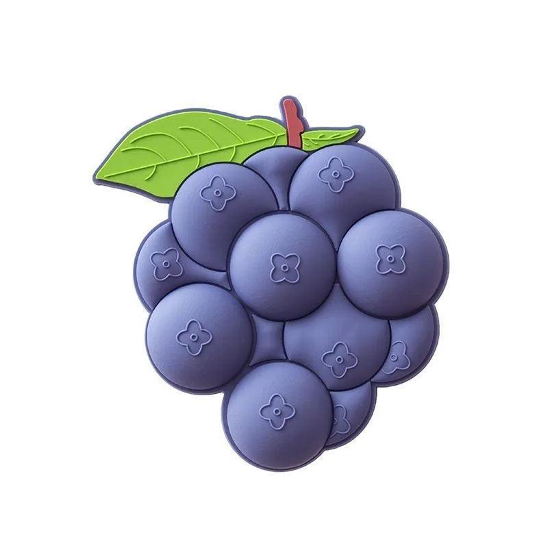 3D Grape & Pea Acrylic Fridge Magnet Set by HitMyNeed