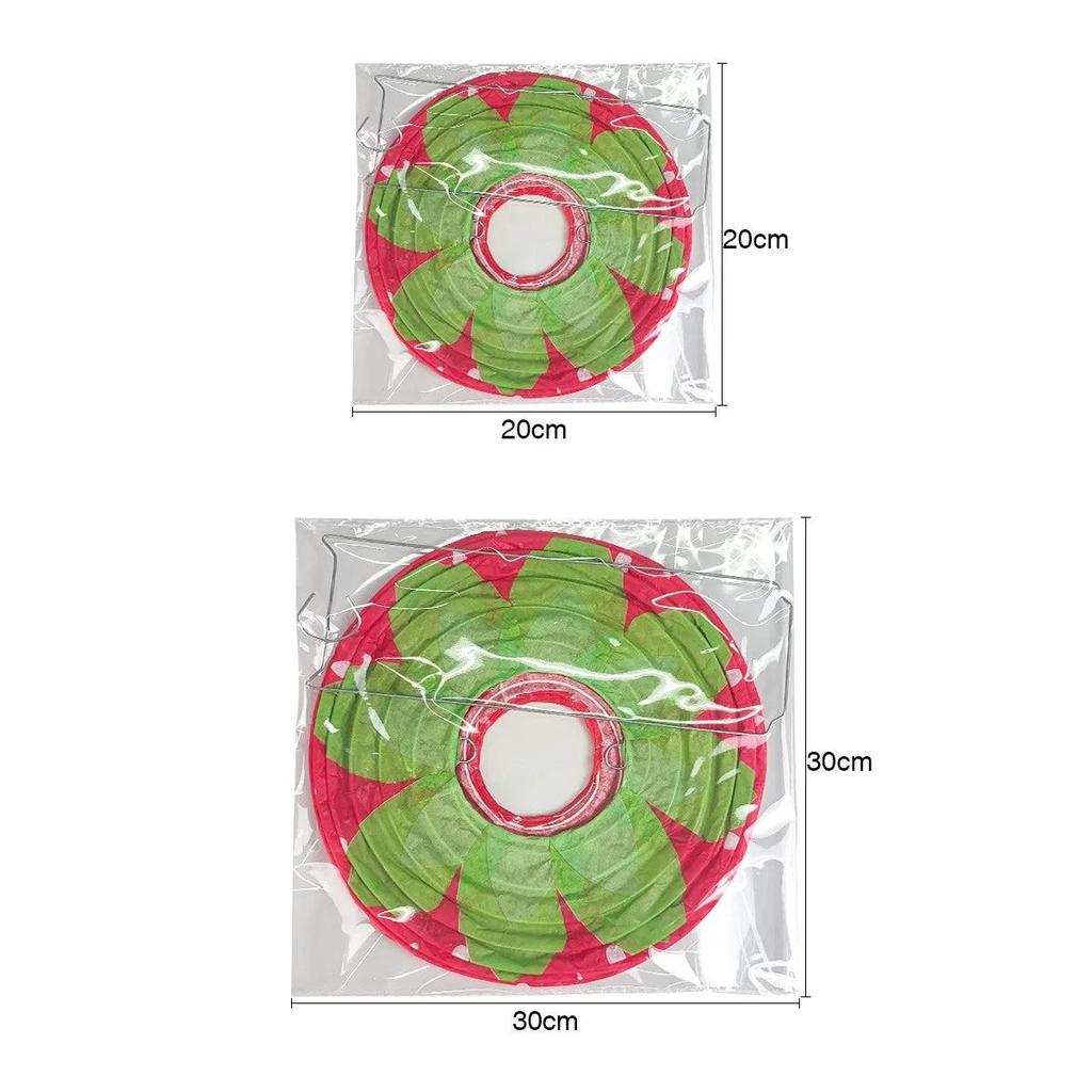 3D Hanging Strawberry Paper Lanterns, Set of 3 by HitMyNeed
