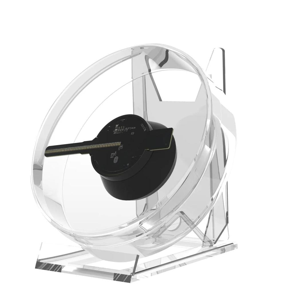 3D Holographic LED Desktop Fan Screen with Audio by HitMyNeed