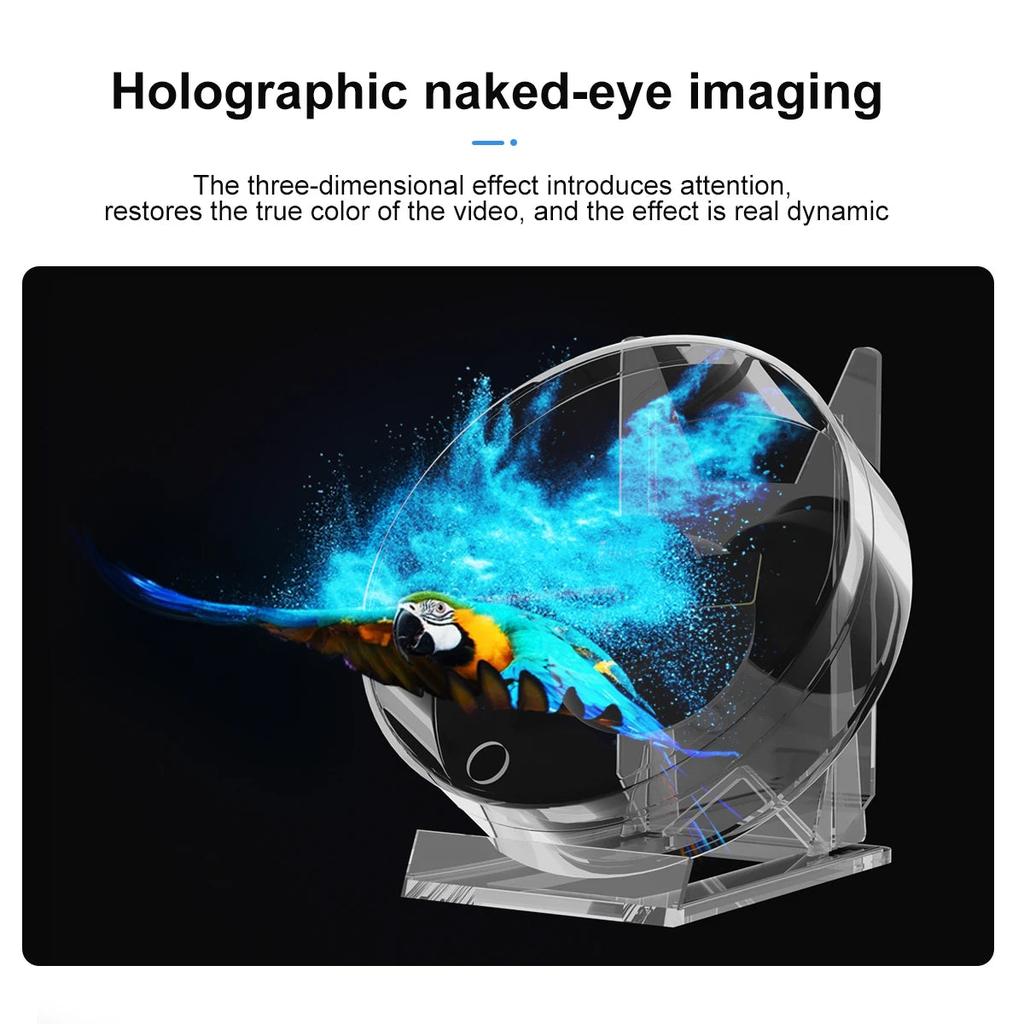 3D Holographic LED Desktop Fan Screen with Audio by HitMyNeed