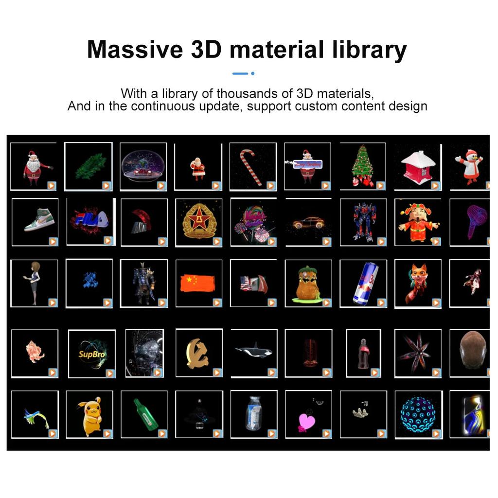 3D Holographic LED Desktop Fan Screen with Audio by HitMyNeed