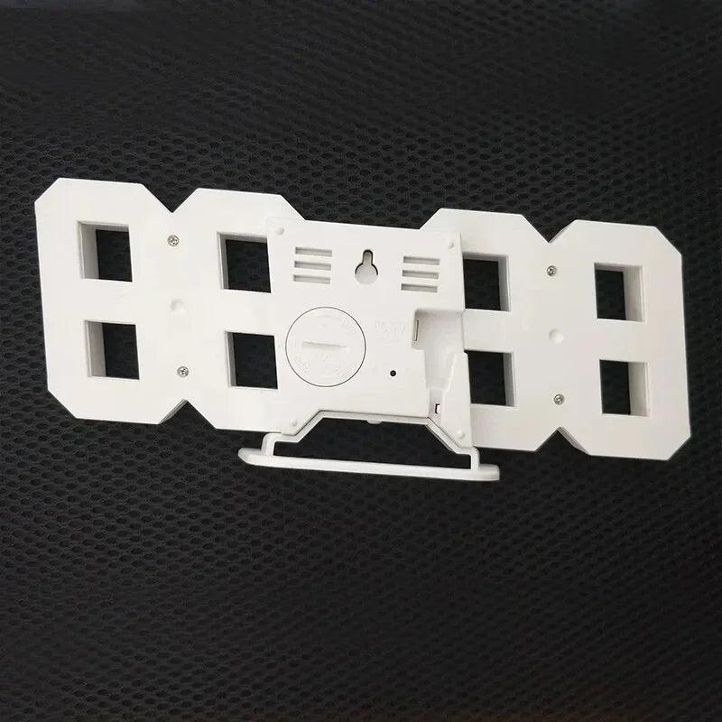 3D LED Digital Wall Clock with Date, Temp & Alarm by HitMyNeed