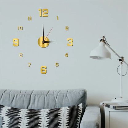 3D Luminous DIY Frameless Acrylic Wall Clock by HitMyNeed